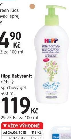 Sprchový gel dětský Baby Hipp