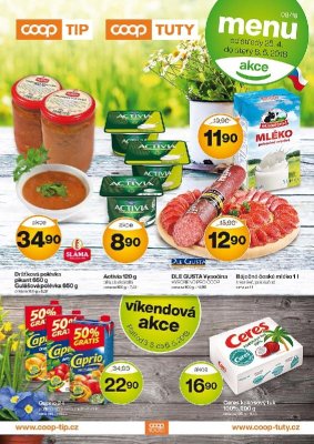 akční leták COOP 25.4.2018-8.5.2018