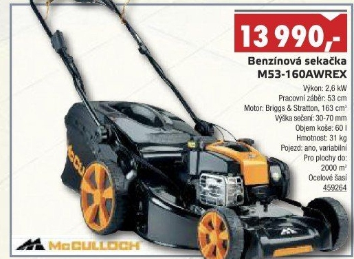Benzínová sekačka McCulloch M53-160AWREX