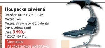 Závěsná zahradní houpačka