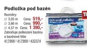 Ochranná podložka pod bazén Marimex