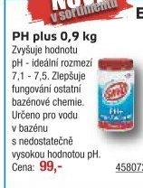 Přípravek do bazénu pH plus Savo