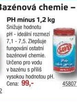 Přípravek do bazénu pH minus Savo