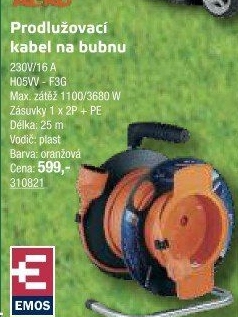 Prodlužovací kabel na bubnu Emos