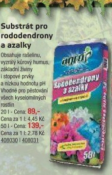 Substrát pro rododendrony a azalky Agro