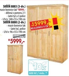 Skříň třídveřová 8883