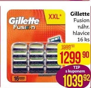 Náhradní hlavice pánské Gillette Fusion