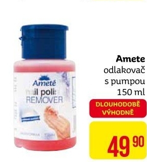 Odlakovač na nehty Ameté