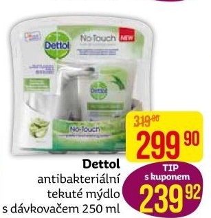 Dávkovač mýdla bezdotykový + náplň Dettol