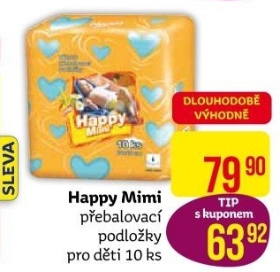 Podložky přebalovací Happy Mimi