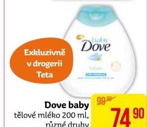 Tělové mléko Baby Dove