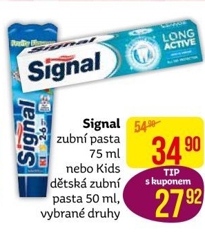 Kartáček na zuby dětský Signal