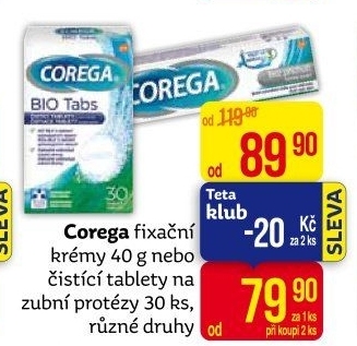 Fixační krém na zubní protézu Corega