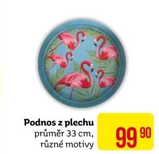Plechový podnos