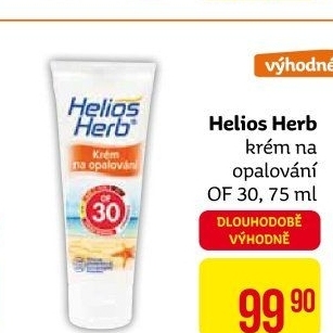 Krém na opalování OF 30 Helios Herb
