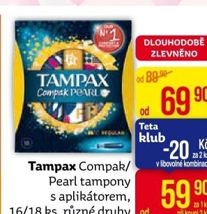 Tampony Compak Pearl Tampax