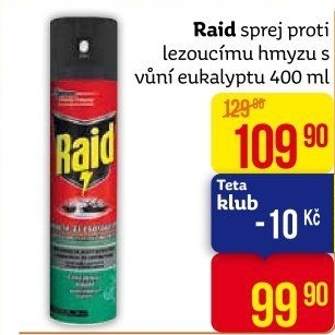 Přpravek proti lezoucímu hmyzu Raid