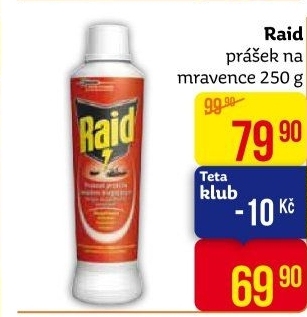 Přípravek proti lezoucímu hmyzu prášek Raid