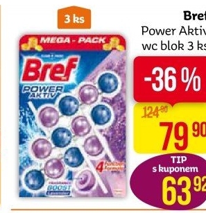 WC blok tuhý Power Aktiv Bref