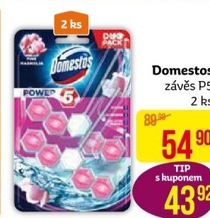 WC blok tuhý Power 5 Domestos