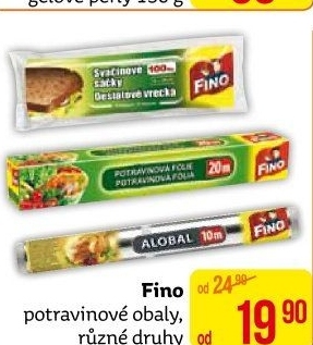 Potravinové obaly Fino