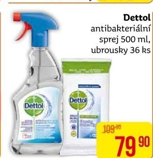 Čistič povrchů antibakteriální ve spreji Dettol