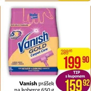 Čistící prášek na koberce Vanish