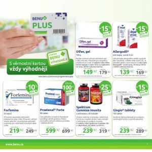 akční leták BENU Lékárna 1.5.2018-31.5.2018