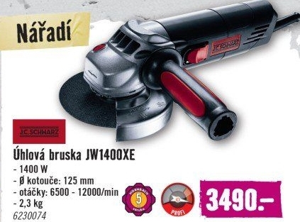 Úhlová bruska JC Schwarz JWS 1400XE