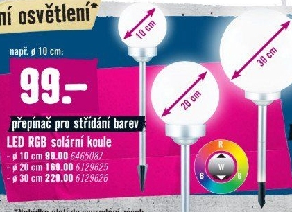 Solární LED svítidlo