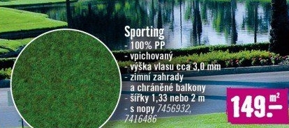 Koberec umělá tráva