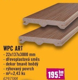 Terasové prkno WPC Woodplastic