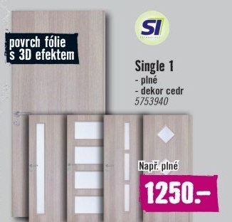 Interiérové dveře Single