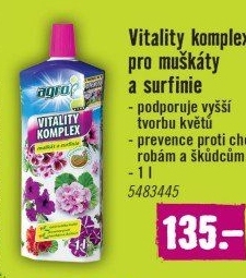 Vitality komplex na muškáty a surfínie Agro