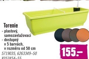 Samozavlažovací truhlík
