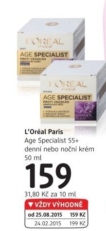 Krém pleťový proti vráskám Age Specialist L'oréal