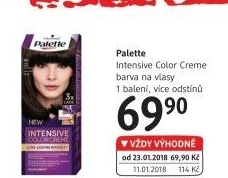 Barva na vlasy Intensive Color Creme Palette Schwarzkopf