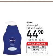 Tekuté mýdlo krémové Nivea