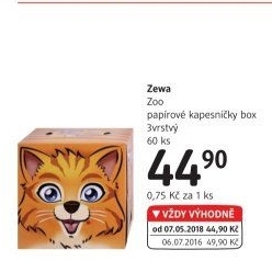 Papírové kapesníčky 3vrstvé Kids Zewa - box