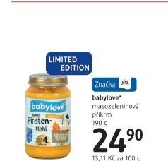 Masozeleninový příkrm bio Babylove