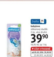 Dudlík silikonový Babylove