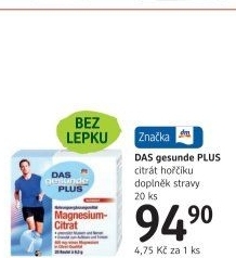 Doplněk stravy Citrát hořčíku Das gesunde Plus