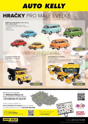 akční leták Auto Kelly 9.5.2018-11.6.2018