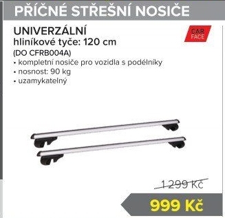 Příčné střešní nosníky - příčníky Carface