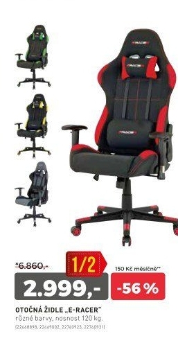 Otočná židle E-RACER