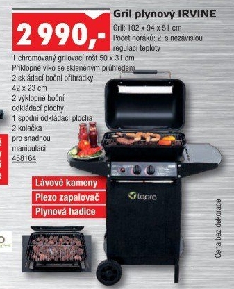 Plynový gril Irvine Tepro