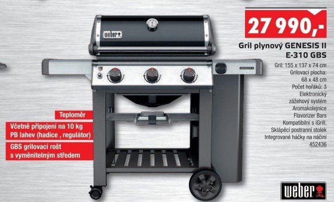 Plynový gril Weber Genesis II E-310 GBS