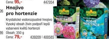 Hnojivo krystalické pro hortenzie Floria