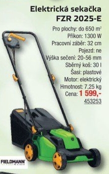 Elektrická sekačka Fieldmann FZR 2025 E