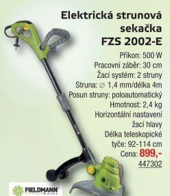 Strunová sekačka Fieldmann FZS 2002-E
